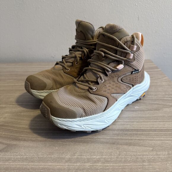 Hoka One One Anacapa 2 Mid GTX Gore-Tex Hiking Shoes Women’s Size 7 B Dune Ice - Picture 5 of 12
